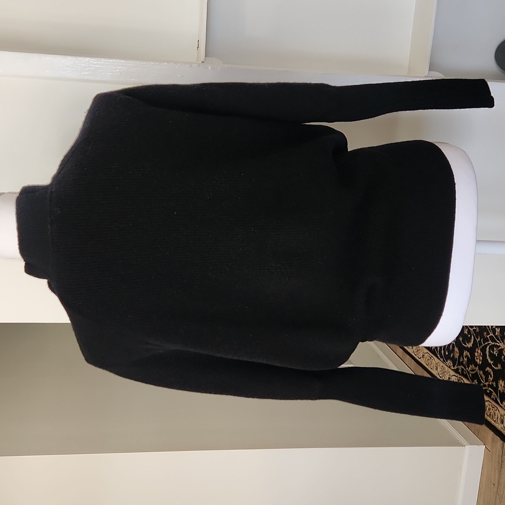 ALLSAINTS Ridley Jumper Black Funnel Neck Wool Cashmere Sweater XS Oversized - Picture 5 of 13